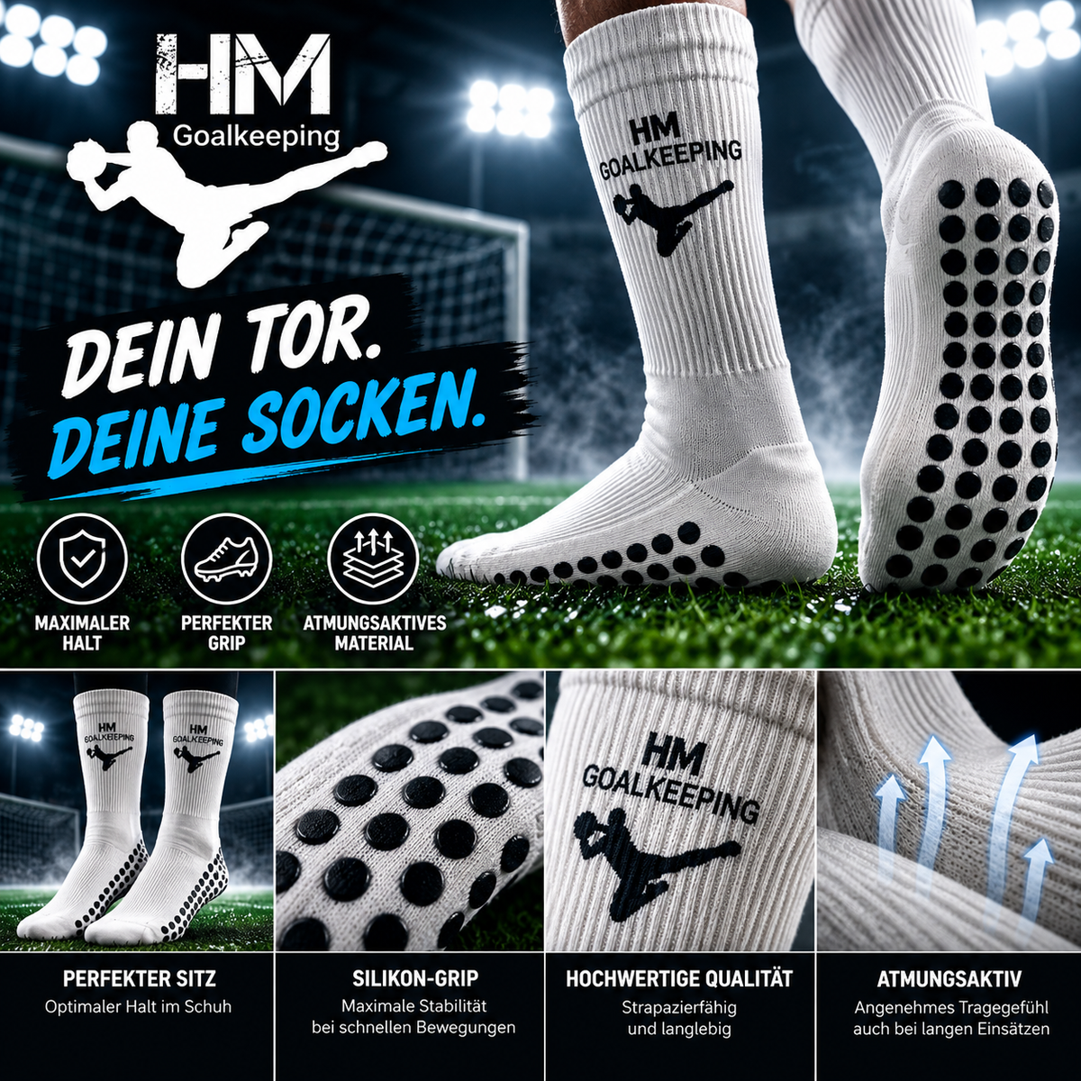 Anti-Rutsch-Socken Weiß